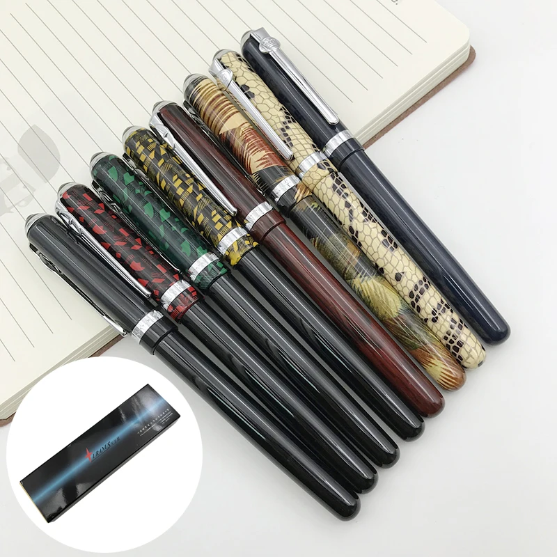 

Curved Tip Art Fountain Pen Bent Nib 1.0mm Calligraphy Pens for Handwriting Drawing School Office Supplies with Gift Case