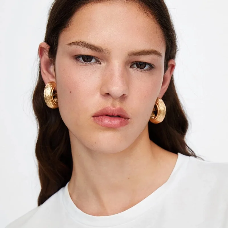 Vintage-Alloy-C-style-Stud-Earrings-Jewelry-For-Women-Fashion-Collection-Accessories-Hot-Sale-ZA-Brand