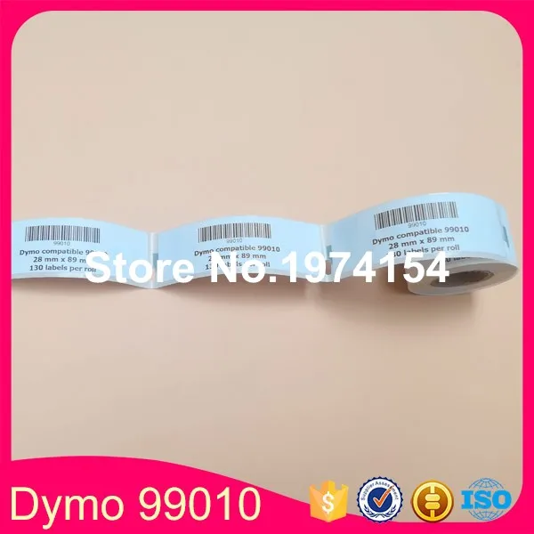 6 совместимые рулоны Dymo 99010 ярлык 28 мм* 89 мм 130 шт/рулон совместимый для LabelWriter 400 450 450 турбо принтер SLP 440 450