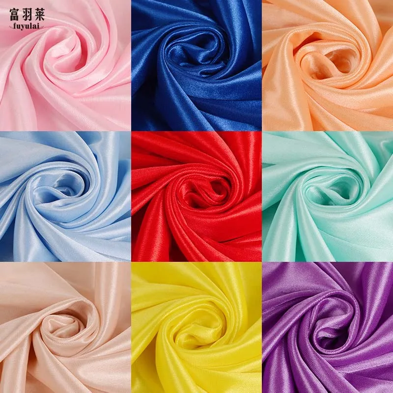Diy 23 colors 170cm width ice silk fabric finely processed colorful 