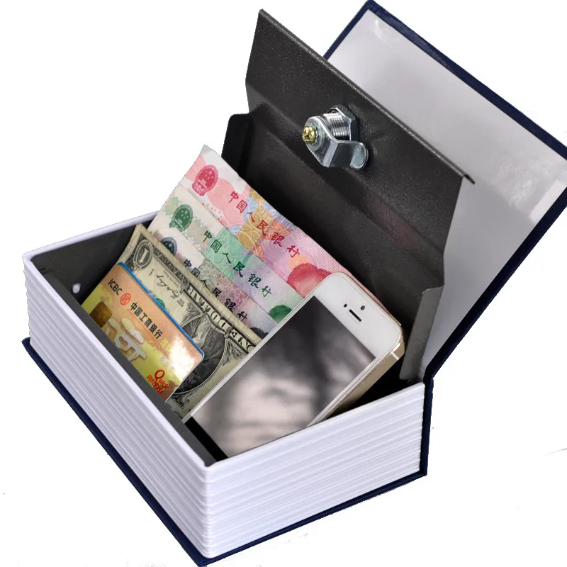 Dictionary Safe Box Book Money Hidden Secret Security Safe Lock Cash Money Coin Storage Jewellery key Locker For Kid Gift M