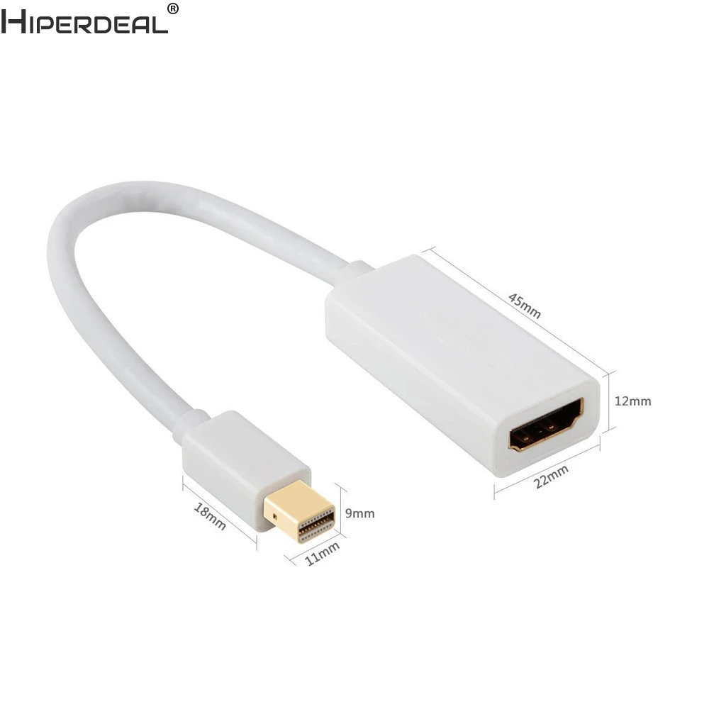 HIPERDEAL Mini DisplayPort к hdmi-кабель, адаптер высокого качества конвертер для Macbook Pro AHW