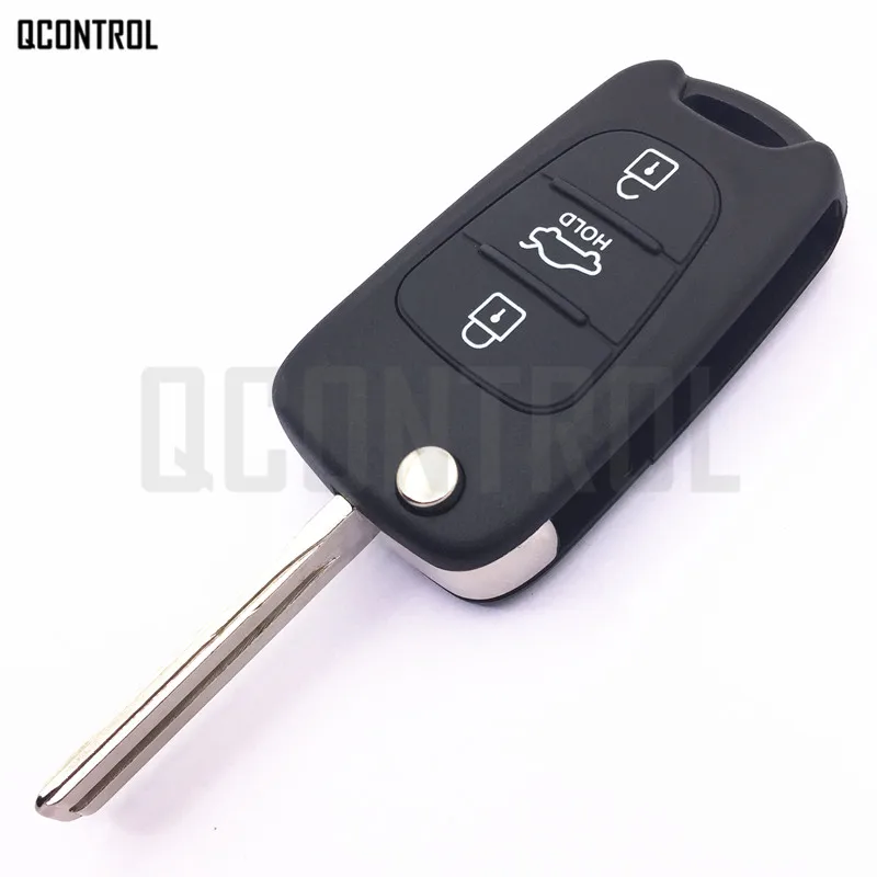 QCONTROL 433 МГц Автомобильный Дистанционный ключ для KIA CEED Pro Ceed Cee 'd SW SEKS-AM08FTx CE0678 TOY40 ключ лезвия 2009 2010 2011 2012