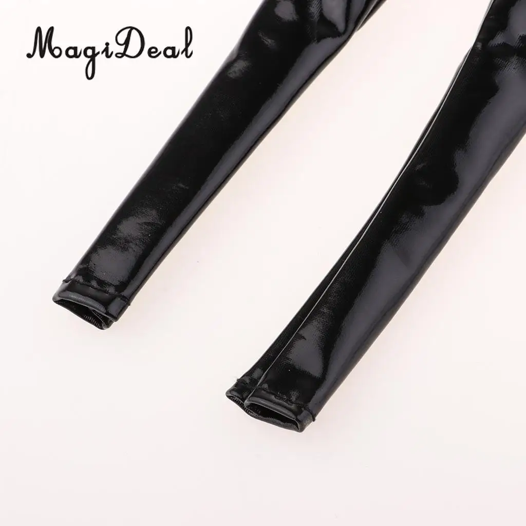 1:6 Female PU Leather Pants Women Chaparajos for 12'' HT/Phicen/Kumik Figures Doll Body
