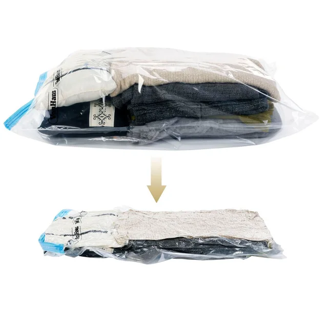 

Use Without Air Pump 37*53 New Design Space Saver Travel Compress Vacuum Roll-Up Storage Bag