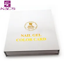 2016 KADS 10set/pack 120 Tips Nail Art Display Color Chart Salon Nail Gel Card Book Per Sheet Natural Flase Nail Art Display