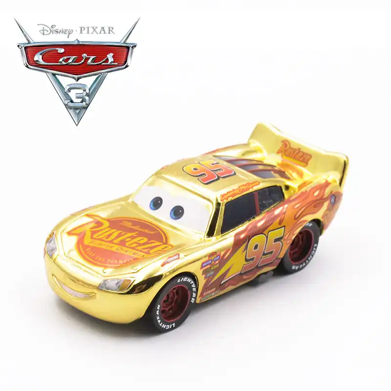gold lightning mcqueen cars 3