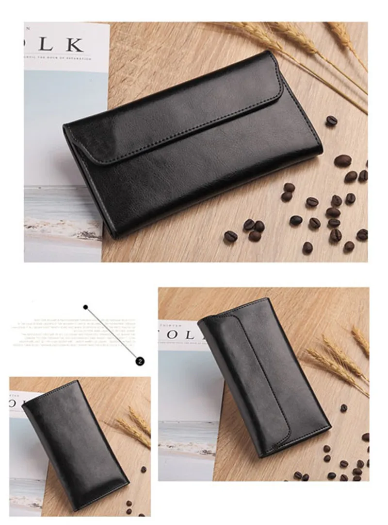 Women'S Genuine Leather Wallet Women Long Purse Clutch Money Phone Card Holder Female Wallet Soft Leather Carteira Feminina 2018 main (12)
