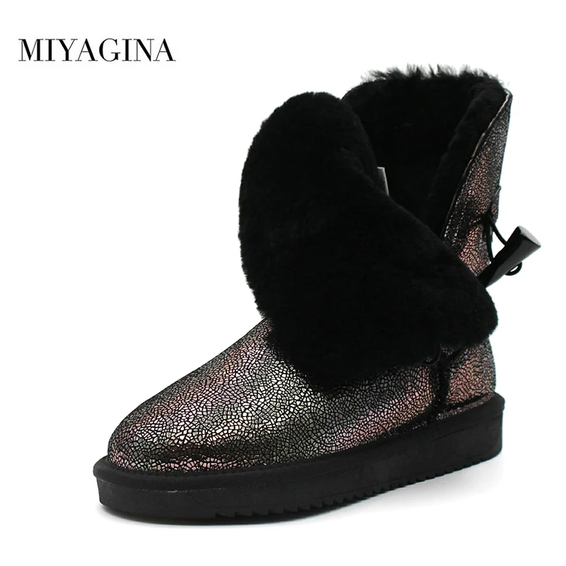 Beste Gratis Verzending! 2018 Echt Leer Snowboots Australi euml; Stijl Klassieke Vrouwen Laarzen Vrouwen Schoenen Warme Winter Laarzen