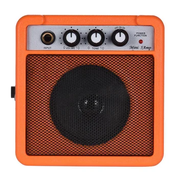 

AAAE Portable Mini 5 Watt 9V Battery Powered Amp Amplifier Speaker for Acoustic/ Electric Guitar Ukulele High-Sensitivity