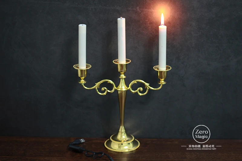 

Automatic Metal Cup Candle 3candles set by Jeimin - Close up Professional Stage Illusions Gimmick Props Mentalism Magic Tricks