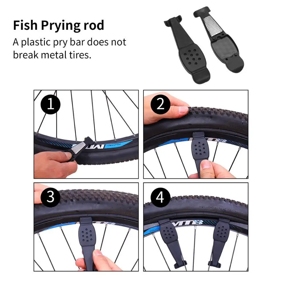 Велосипедные комплекты для ремонта шин, набор инструментов для ремонта велосипедов, Портативный MTB велосипедный насос высокого давления, отвертка с водонепроницаемой сумкой