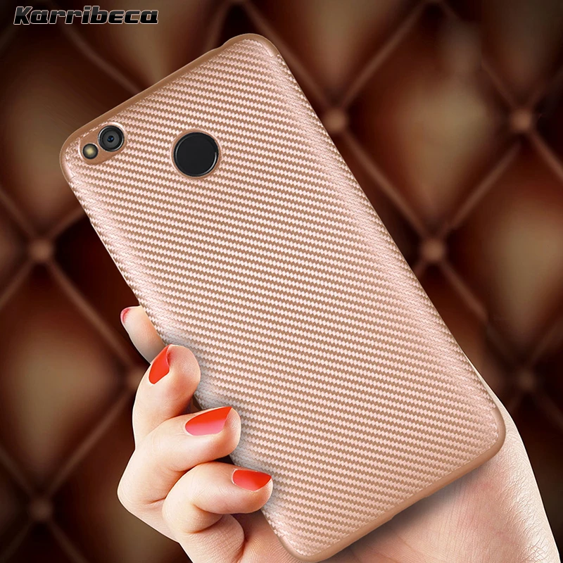 углеродные волокна узор силиконовый чехол на xiomi xiaomi redmi 4x чехлы мягкий