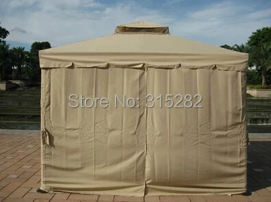 

2018 ebay 3*4meter steel Aluminium sun garden umbrella parasol patio outdoor furniture covers sunshade with 4 sides gauze