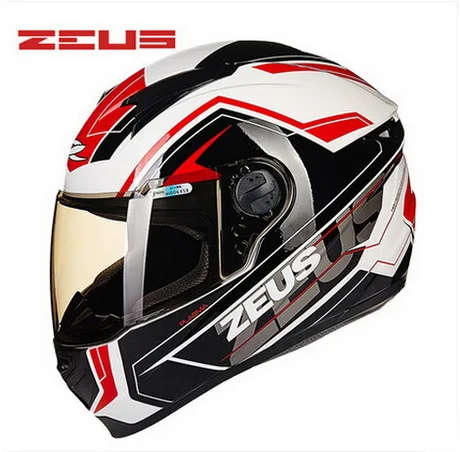 Мотоциклетный шлем ZEUS на все лицо АБС пластик с сертификатом DOT Размеры M L XL XXL