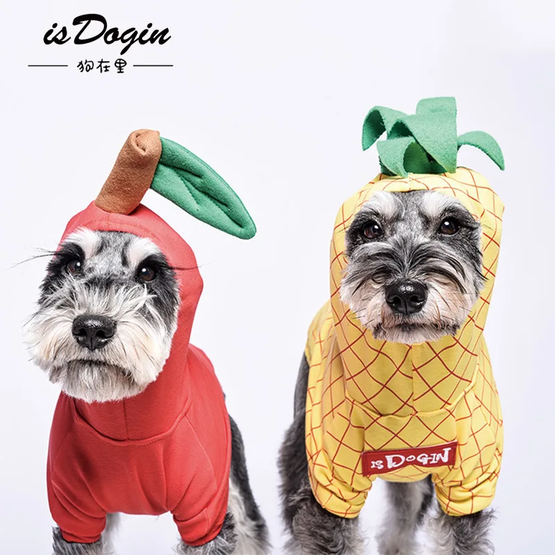 

2019 Pet Pineapple Dress Up Clothes Dog Clothes Cat Clothes Cute Fashion Tide New French Bulldog Sweatshirt