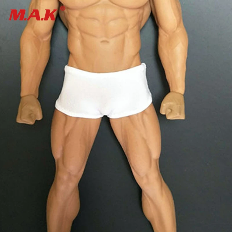 1//6 Scale Men/'s White Sports Socks Body Accessory 12/'/' Strong Muscle Action Body