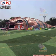 KK фабрика дизайн 30 м Открытый гигантский надувной крокодил для мероприятий на открытом воздухе