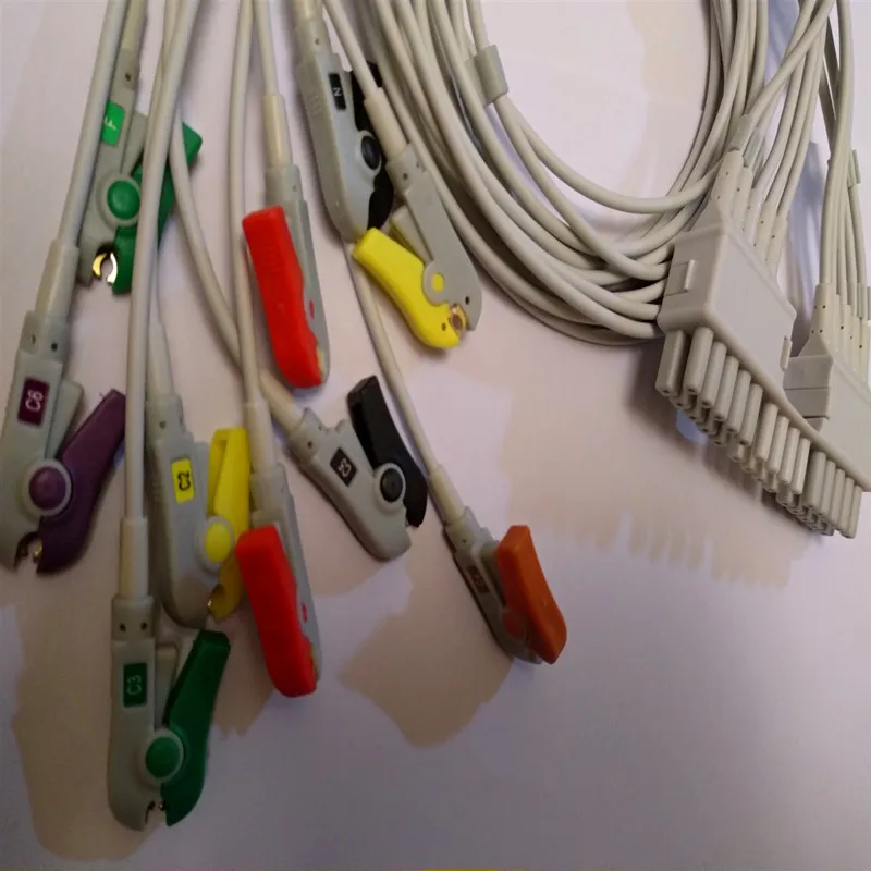 Кабель для ЭКГ совместимый Mortara Eli230/100 10 свинцовых EKG leadwires электрокардиографии