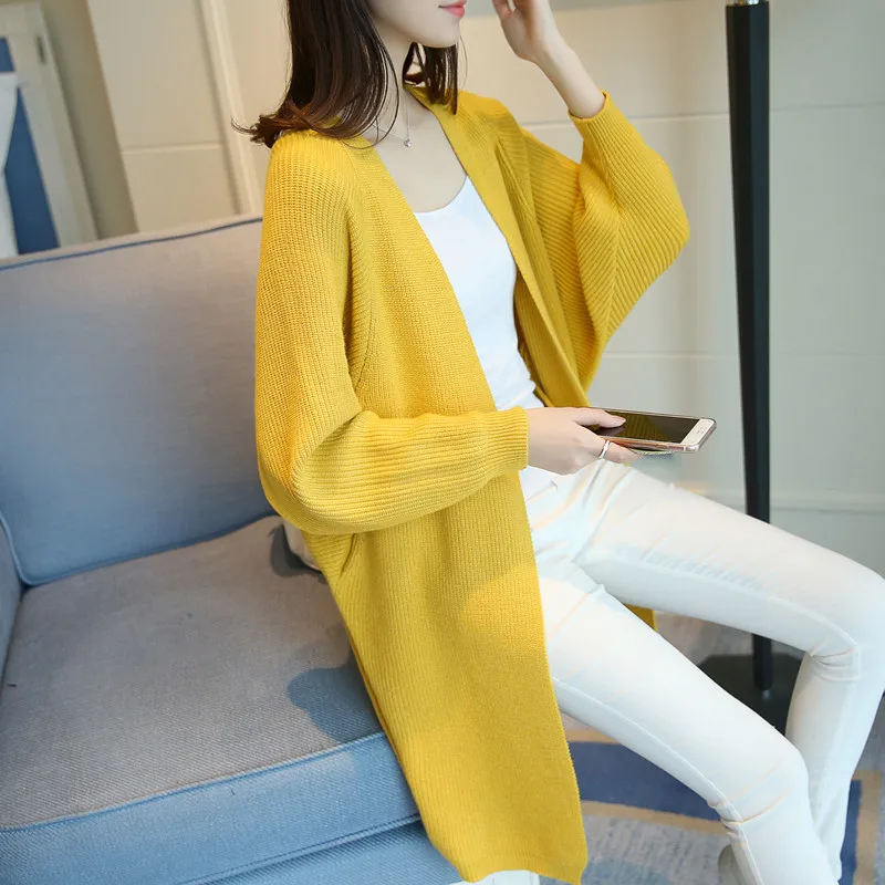Cardigan sweater a long loose fairy's outside during the spring and autumn of 2019 new coat |