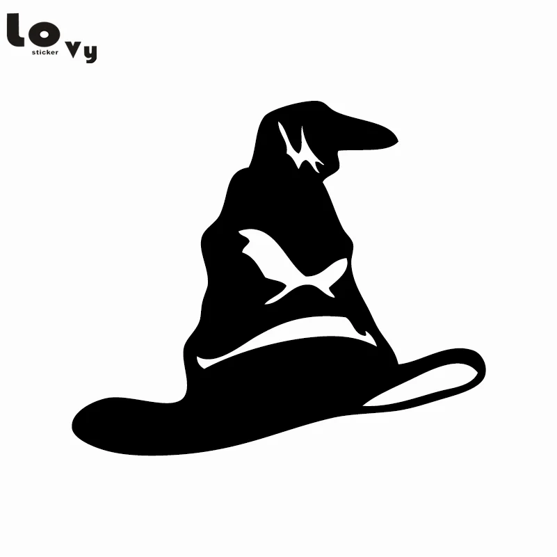 

Classic Movie Harry Potter Vinyl Wall Sticker Harry Potter's Hat Silhouette Wall Decal for Kids Room Home Decor