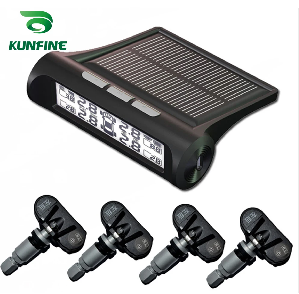 Smart Car font b TPMS b font Tire Pressure Monitoring System Solar Energy font b TPMS