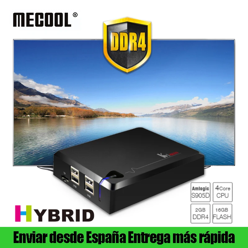 

MECOOL KI Pro DVB T T2 S S2 C Combo Hybrid Smart TV Box DDR4 2G 16G Android 7.1 Dual Wifi Set Top Boxes 4K Ultra HD Media Player