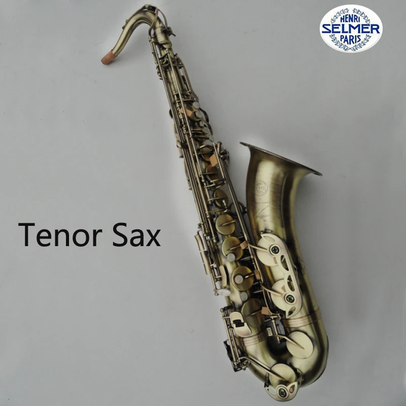 France Henri Selmer Tenor Saxophone Instruments Reference 54 Bronze Plated Saxofone Musical Instruments