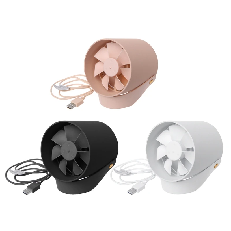 

MEXI Portable Creative Ultra Mini Quiet USB Desk Double leaf Fan Smart Touch Fan