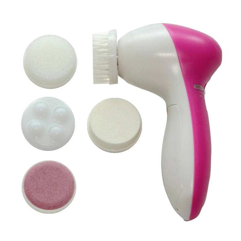 5 in 1 Cleansing Face Brush Facial Skin Cleanser Machine Dynamic Face ...