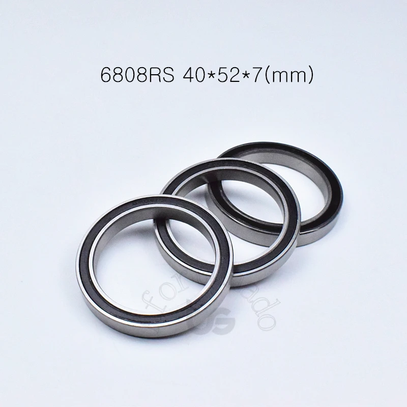 

6808RS 40*52*7(mm) 1piece free shipping bearing ABEC-5 Rubber sealed bearing Thin wall bearing 6808 6808RS chrome steel bearing