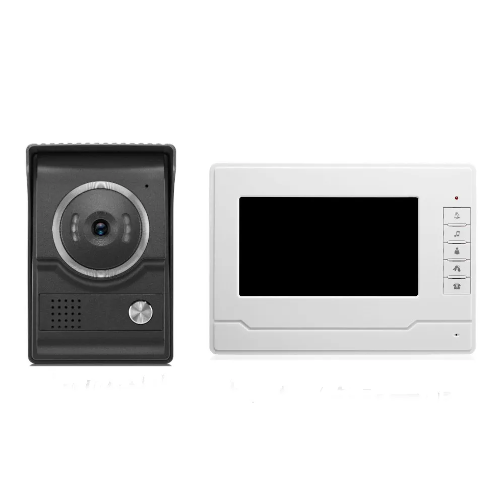 

HBUDS Mini Camcorders Access Control System Video Door Phone Intercom System with Led Door Bell