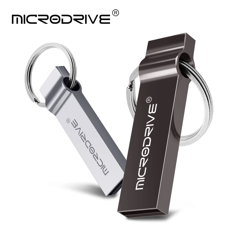 

Hot sale usb flash drive 32GB 128G Waterproof Metal pen drive 16GB 8GB 64GB 4GB pendrive Flash Drive with key ring memory stick