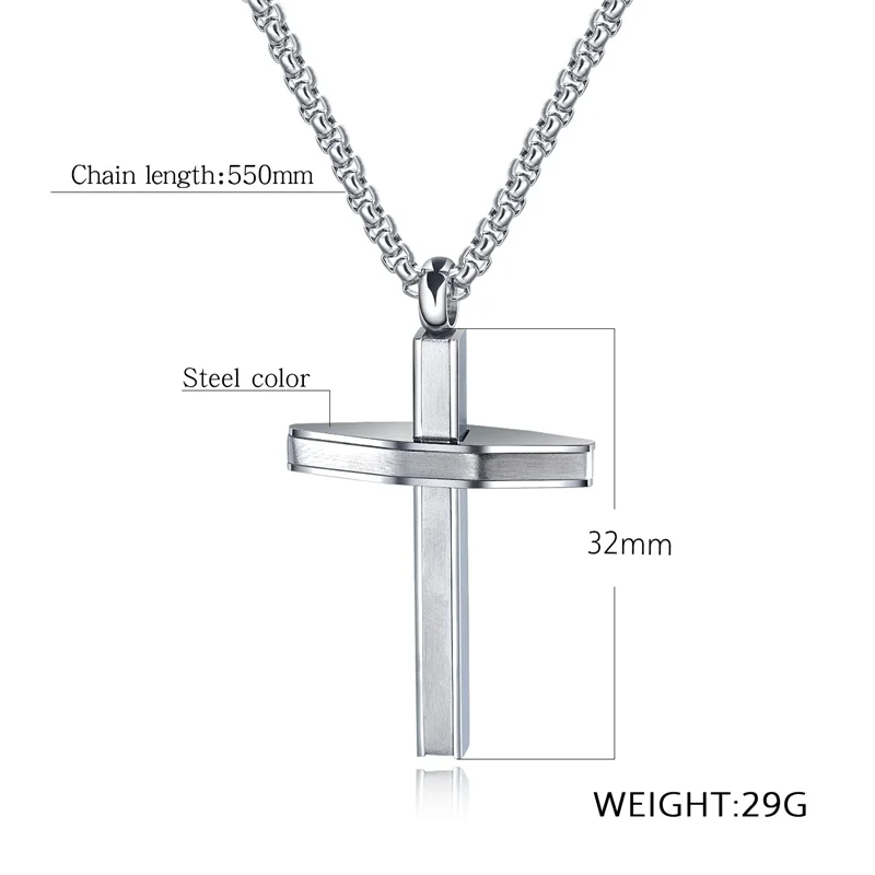 Stainless Steel Round Washer Donut Pendant 32mm Necklace Pendant