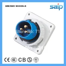 CEE/IEC международной Стандартный IP67 стены Панель установлен Промышленный разъем с 230 V, 16A, 3 P