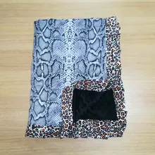 10 шт., детское одеяло с рюшами и змеиным узором, детская леопардовая накидка, крышка для душа, подарок для ребенка, DOM1061310