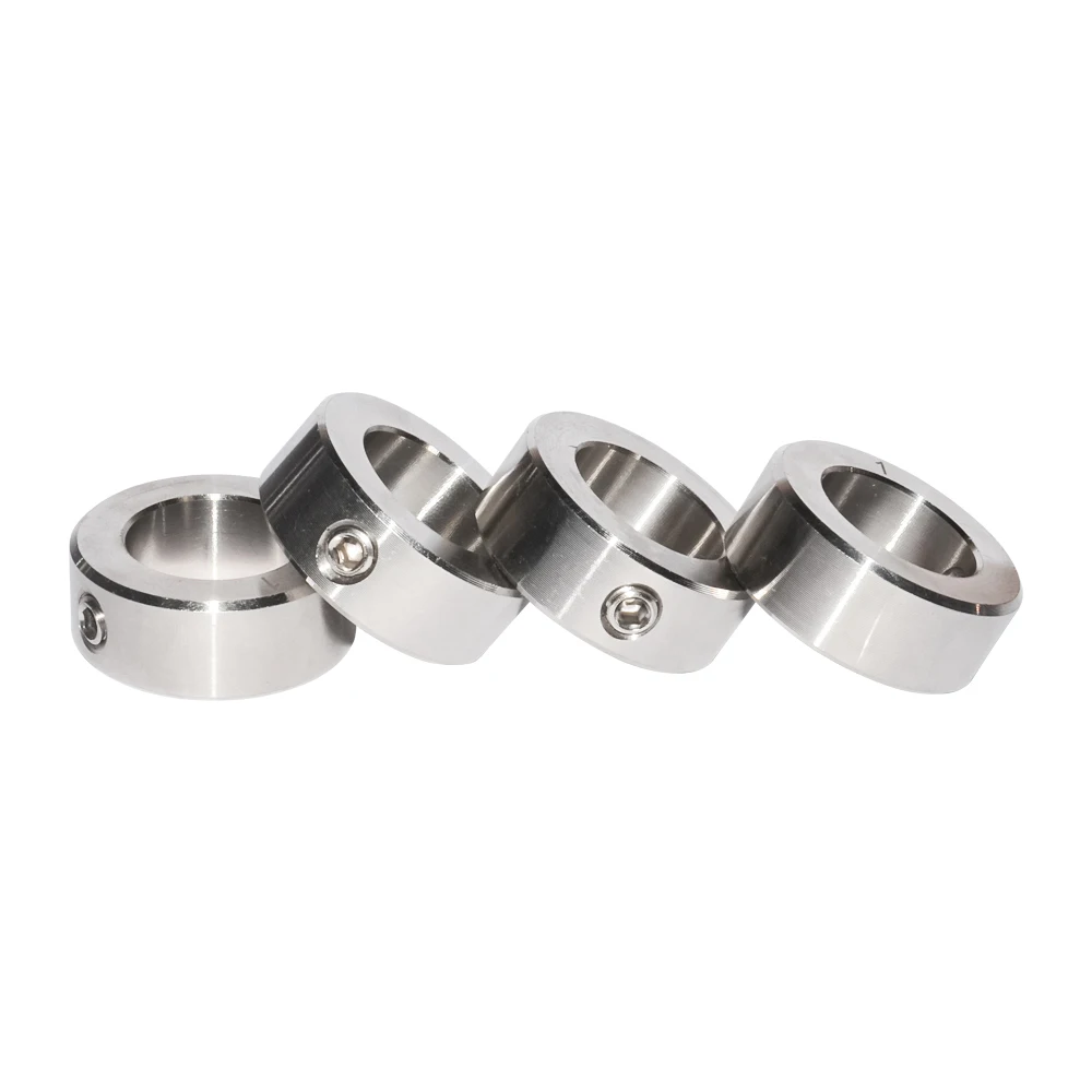 

Stainless Steel Shaft Collars Bore 3/8" 1/2" 5/8" 3/4" 1" 1-3/16" 1-7/16" 1-1/2" 1-11/16" with Screw Fixed