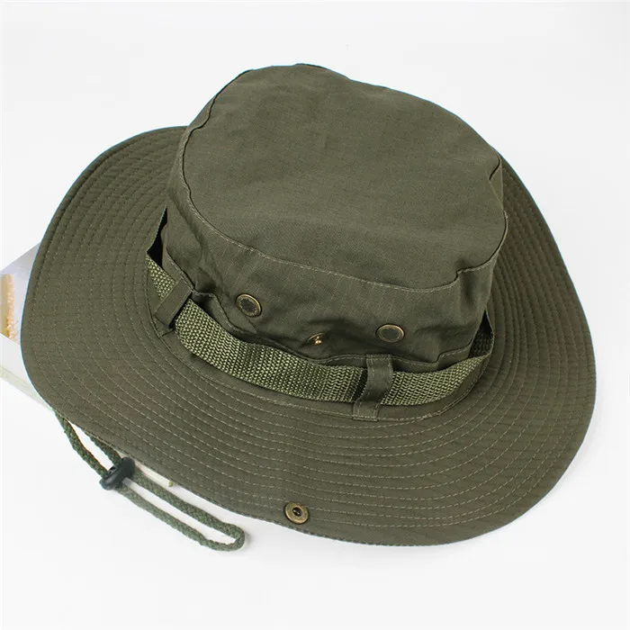 Модные мужские шляпы от солнца, модные летние пляжные рыбацкие шляпы, уличные анти-УФ солнцезащитные шляпы, шляпа от солнца для отдыха, кепки от солнца для мужчин - Цвет: army