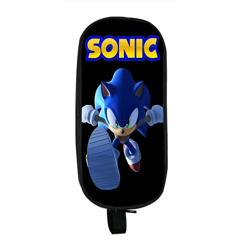 

New Sonic Pencil Case Children Boys Girls Pencil Box Fashion Cute Teens Kids Gifts Stationery Storage Holder Bags