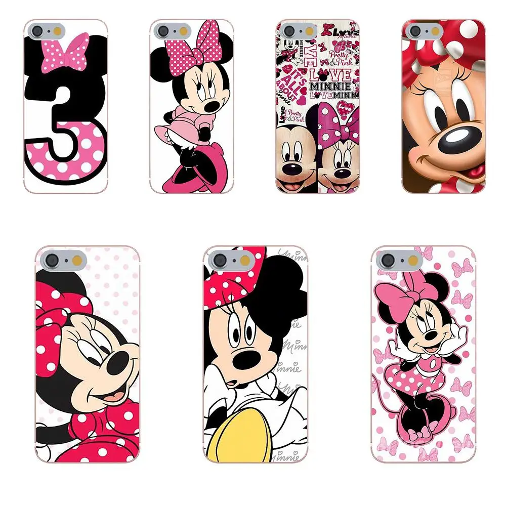 Tpwxnx Soft Cover Cell Phone Cases For Huawei Honor 4C 5A 5X 6A 6C 6X 7X 9 V8 V10 Mate 7 8 10 P9 P20 Pro Lite Play Minnie Mouse | Мобильные