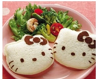 Free Shipping Kawaii Hello Kitty Sandwich Mold Bread Cake Maker DIY Cutter Craft Retail |