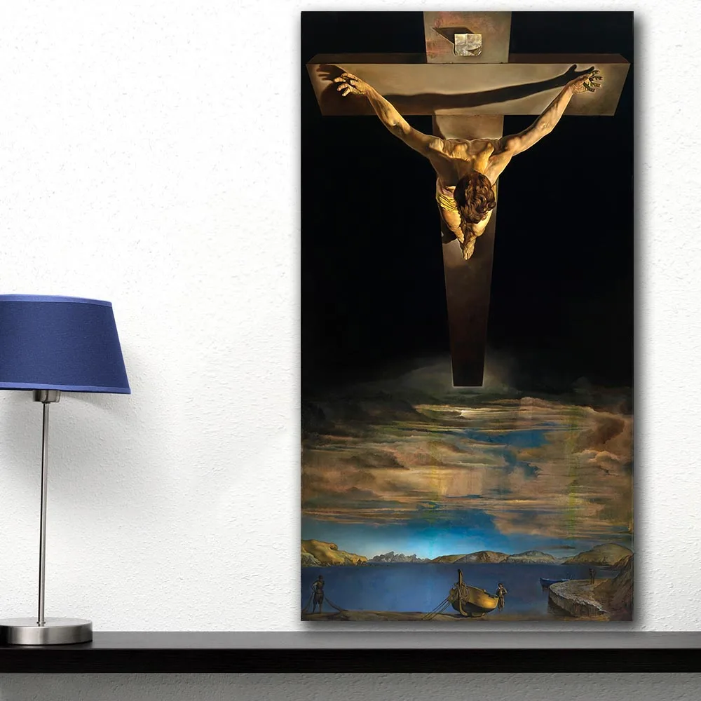 Kaufen Salvador dali christus der saint john of the kreuz wandkunst Für Wohnzimmer Dekoration Ölgemälde Auf Leinwand Wandmalerei