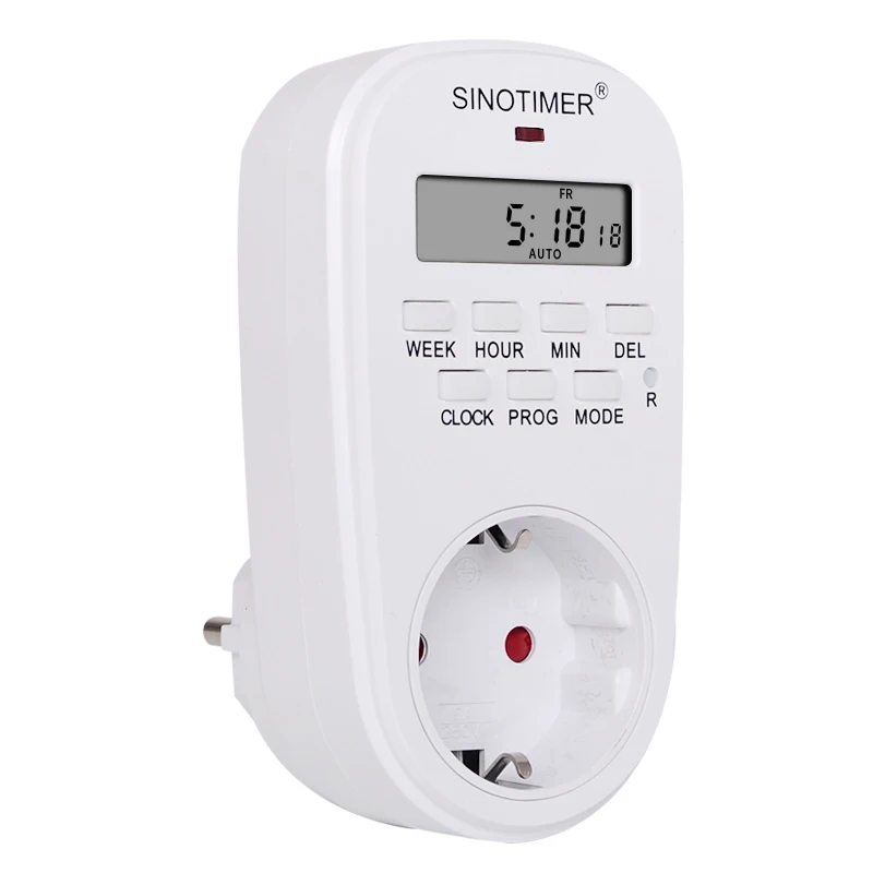 EU Plug Outlet Electric Digital Socket with Timer Socket Timer Plug 220V Time Control 7 Days Programmable Timer Switch Countdown 3