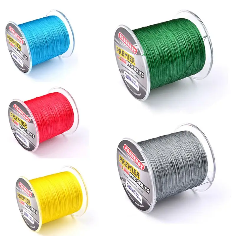 300M PE Multifilament Braided Fishing Line Super Strong Fishing Line Rope 4 Strands Carp Fishing Rope Cord 6LB- 80LB Newest