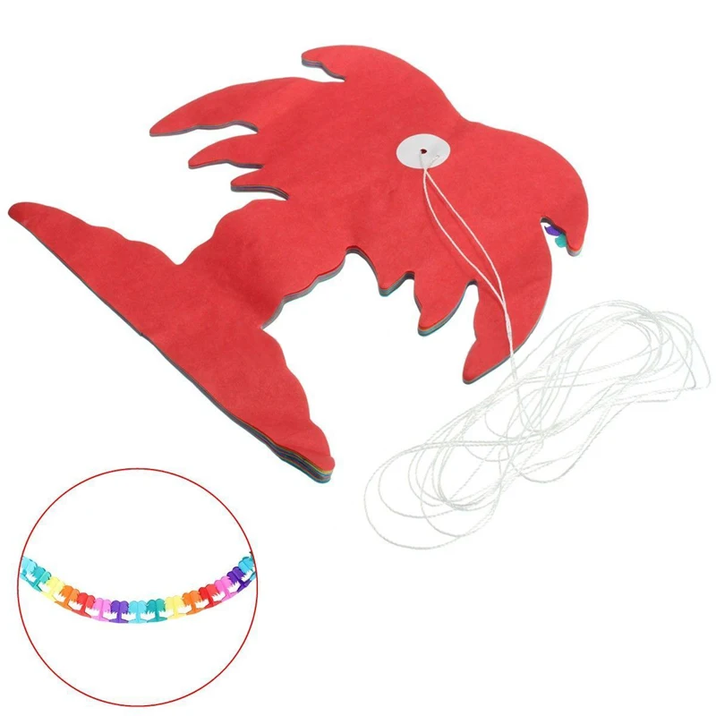 290CM New Palm Tree Garland Bunting Hawallan Event Beach Party Tropical Rainbow Decor
