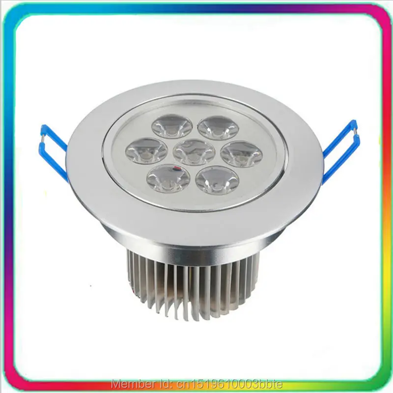 

60PCS Warranty 3 Years 100-110LM/W 7W Dimmable LED Downlight LED Ceiling Light Down Lighting COB Recessed Spotlight Bulb