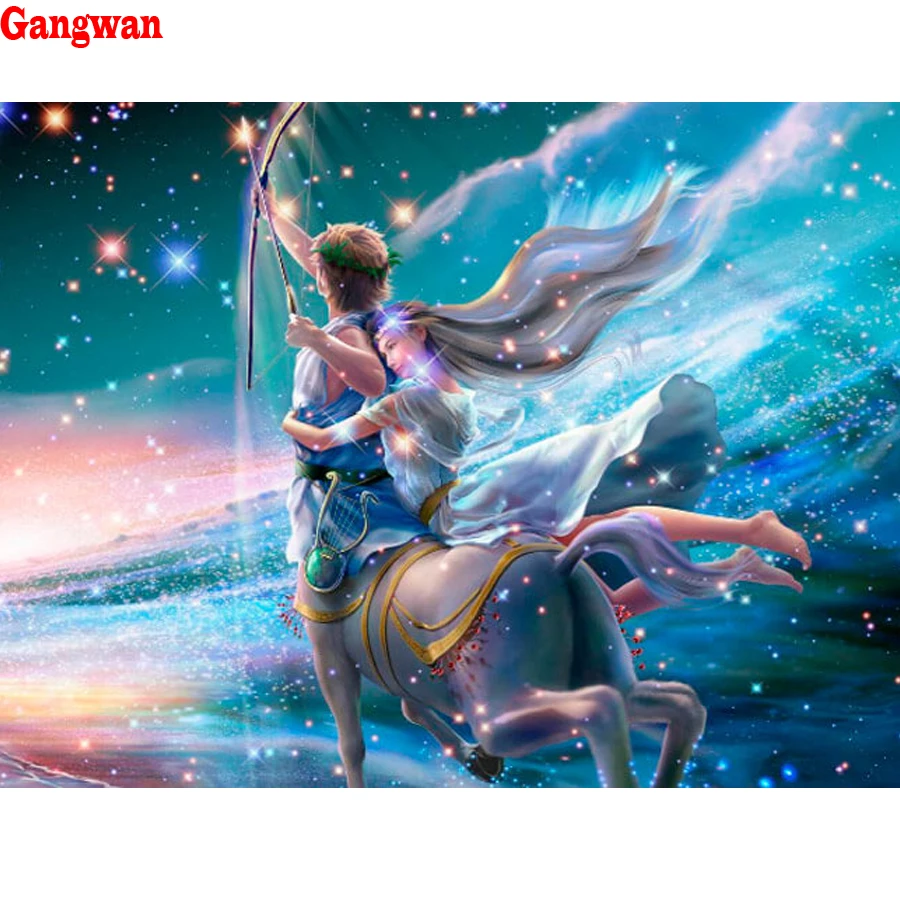 Full square Drill Diamond mosaic signs Taurus Sagittarius Diamond Painting Cross Stitch Embroidery Rhinestones Kits Decoration