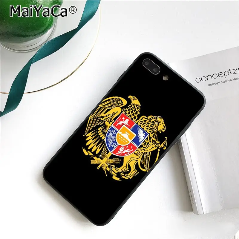 MaiYaCa Armenia Albania Russia flag Emblem TPU Soft Silicone Phone Case for iPhone 8 7 6 6S Plus X XS MAX 5 5S SE XR 10 Cover