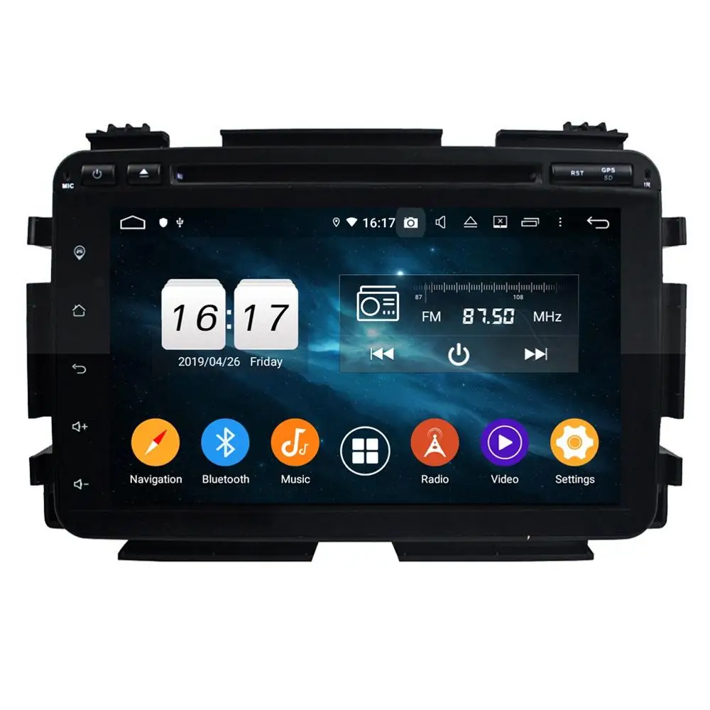 Flash Deal 4GB RAM Octa Core 8"DSP  Android 9.0 Car Radio DVD Player for Honda Vezel HRV HR-V 2014-2016 GPS WIFI Bluetooth USB Mirror-link 1