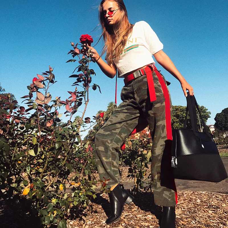 Shestyle Camouflage Side Striped Cargo Pants Women Pockets Army Green Pencil Pants Casual Cool Trousers Female Hot Capris Summer Shestyle Camouflage Side Striped Cargo Pants Women Pockets Army Green Pencil Pants Casual Cool Trousers Female Hot Capris Summer